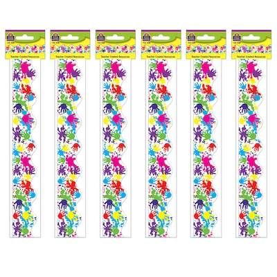 Teacher Created Resources Helping Hands Border Trim, 35 Feet Per Pack, 6 Packs (TCR4138-6)