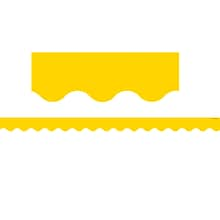 Teacher Created Resources Yellow Gold Scalloped Border Trim, 35 Feet Per Pack, 6 Packs (TCR4599-6)