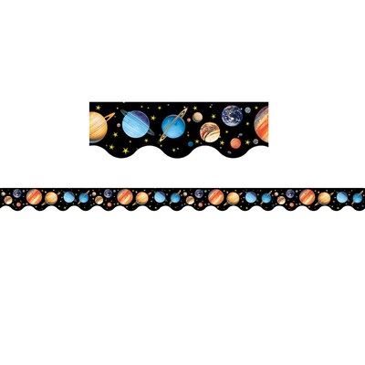 Teacher Created Resources Scalloped Solar System Border Trim, 35 Feet Per Pack, 6 Packs (TCR4600-6)