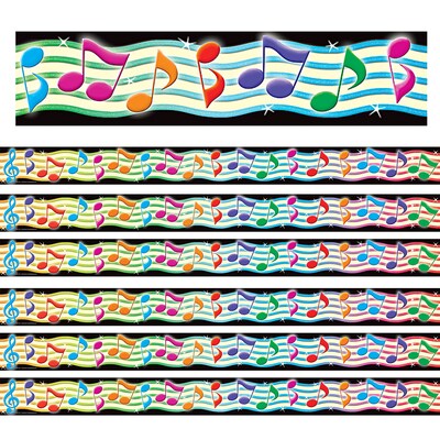 Teacher Created Resources Musical Notes Border Trim, 35 Feet Per Pack, 6 Packs (TCR5155-6)