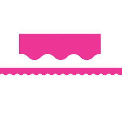 Teacher Created Resources Hot Pink Scalloped Border Trim, 35 Feet Per Pack, 6 Packs (TCR5582-6)