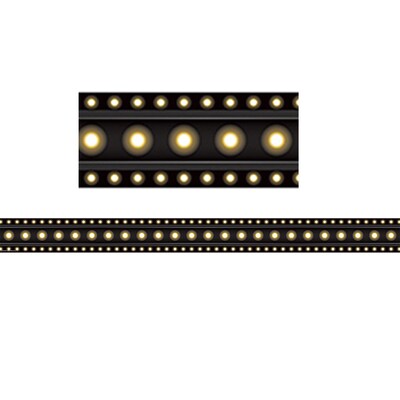 Teacher Created Resources Black Marquee Straight Border Trim, 35 Feet Per Pack, 6 Packs (TCR5613-6)