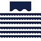 Teacher Created Resources Navy Scalloped Border Trim, 35 Feet Per Pack, 6 Packs (TCR5861-6)