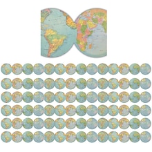 Teacher Created Resources Die-Cut Border, 2.75 x 210, Travel the Map Globes (TCR8640-6)