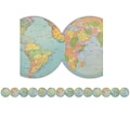 Teacher Created Resources Die-Cut Border, 2.75 x 210, Travel the Map Globes (TCR8640-6)