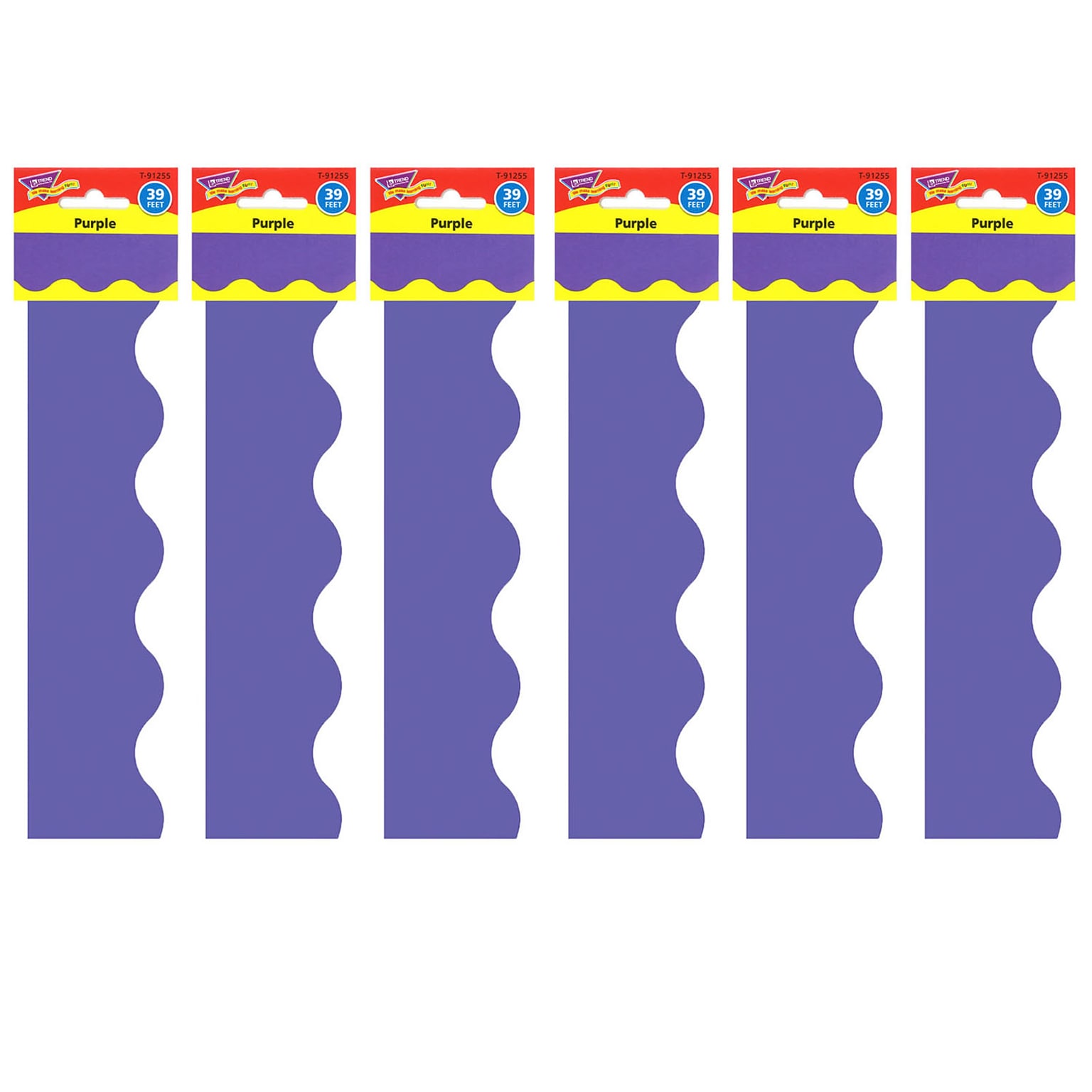 TREND Purple Terrific Trimmers®, 39 Feet Per Pack, 6 Packs (T-91255-6)