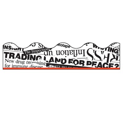 TREND Terrific Trimmers Scalloped Border, 2.25" x 234', In The News (T-91340-6)