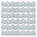 TREND Terrific Trimmers Scalloped Border, 2.25 x 195, Silver Sparkle (T-91408-6)