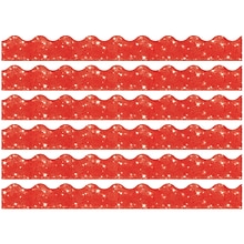 TREND Terrific Trimmers Scalloped Border, 2.25 x 195, Red Sparkle (T-91410-6)