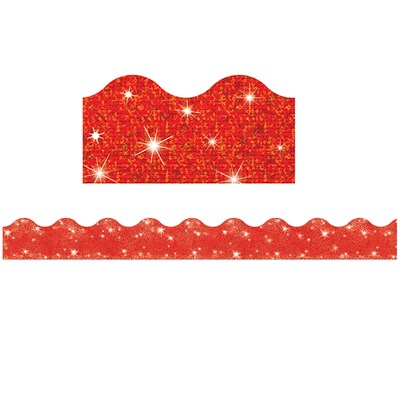 TREND Terrific Trimmers Scalloped Border, 2.25 x 195, Red Sparkle (T-91410-6)