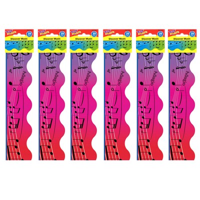 TREND Terrific Trimmers Scalloped Border, 2.25 x 234, Discover Music (T-92059-6)