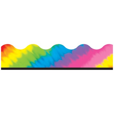 TREND Terrific Trimmers Scalloped Border, 2.25" x 234', Tie-Dye (T-92125-6)