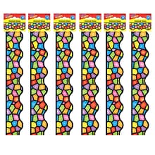 TREND Stained Glass Terrific Trimmers, 39 Feet Per Pack, 6 Packs (T-92136-6)