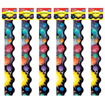 TREND Terrific Trimmers Scalloped Border, 2.25 x 234, Super Space (T-92142-6)