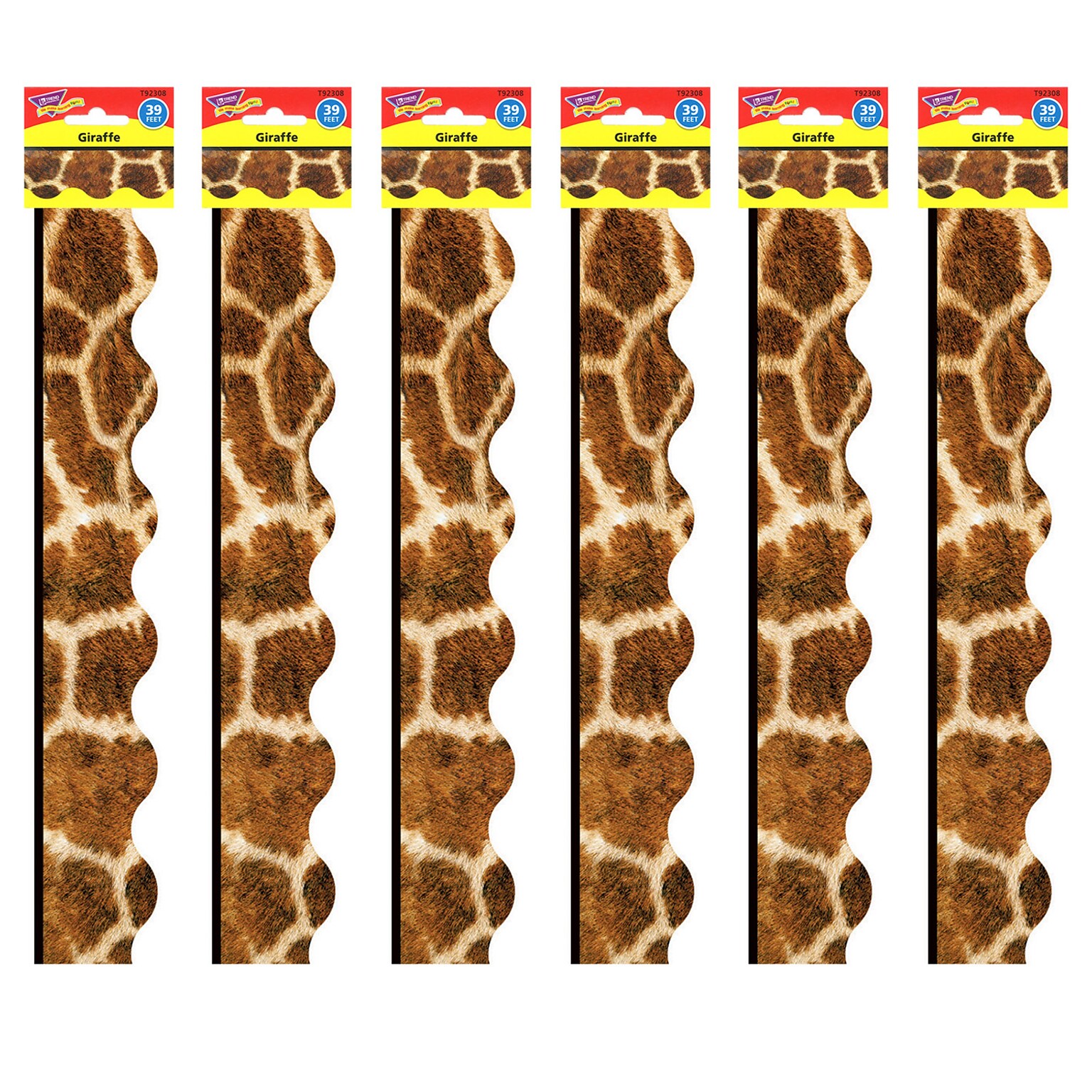 TREND Giraffe Terrific Trimmers, 39 Feet Per Pack, 6 Packs (T-92308-6)