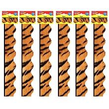 TREND Tiger Terrific Trimmers, 39 Feet Per Pack, 6 Packs (T-92310-6)