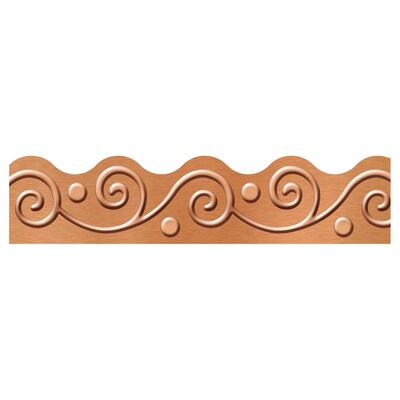 TREND Terrific Trimmers Scalloped Border, 2.25 x 234, I ? Metal Copper Scrolls (T-92680-6)