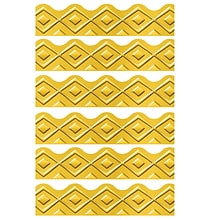 TREND Terrific Trimmers Scalloped Border, 2.25 x 234, I ? Metal Golden Lines (T-92681-6)