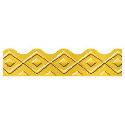 TREND Terrific Trimmers Scalloped Border, 2.25" x 234', I ? Metal Golden Lines (T-92681-6)