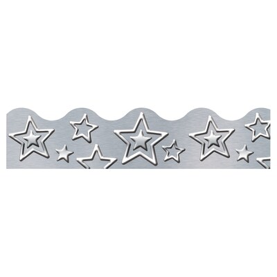 TREND I ? Metal Silver Stars Terrific Trimmer,, 39 Per Pack, 6 Packs (T-92682-6)