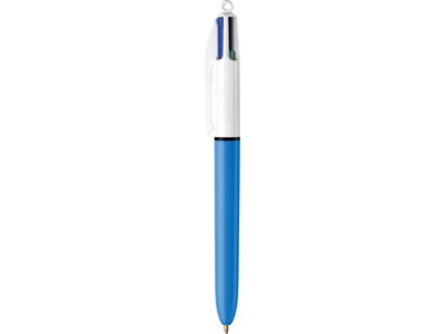 BIC Retractable Ballpoint Pen, Medium Point, Red/Black/Blue/Green Ink, 3/Pack (MMXP31-AST)