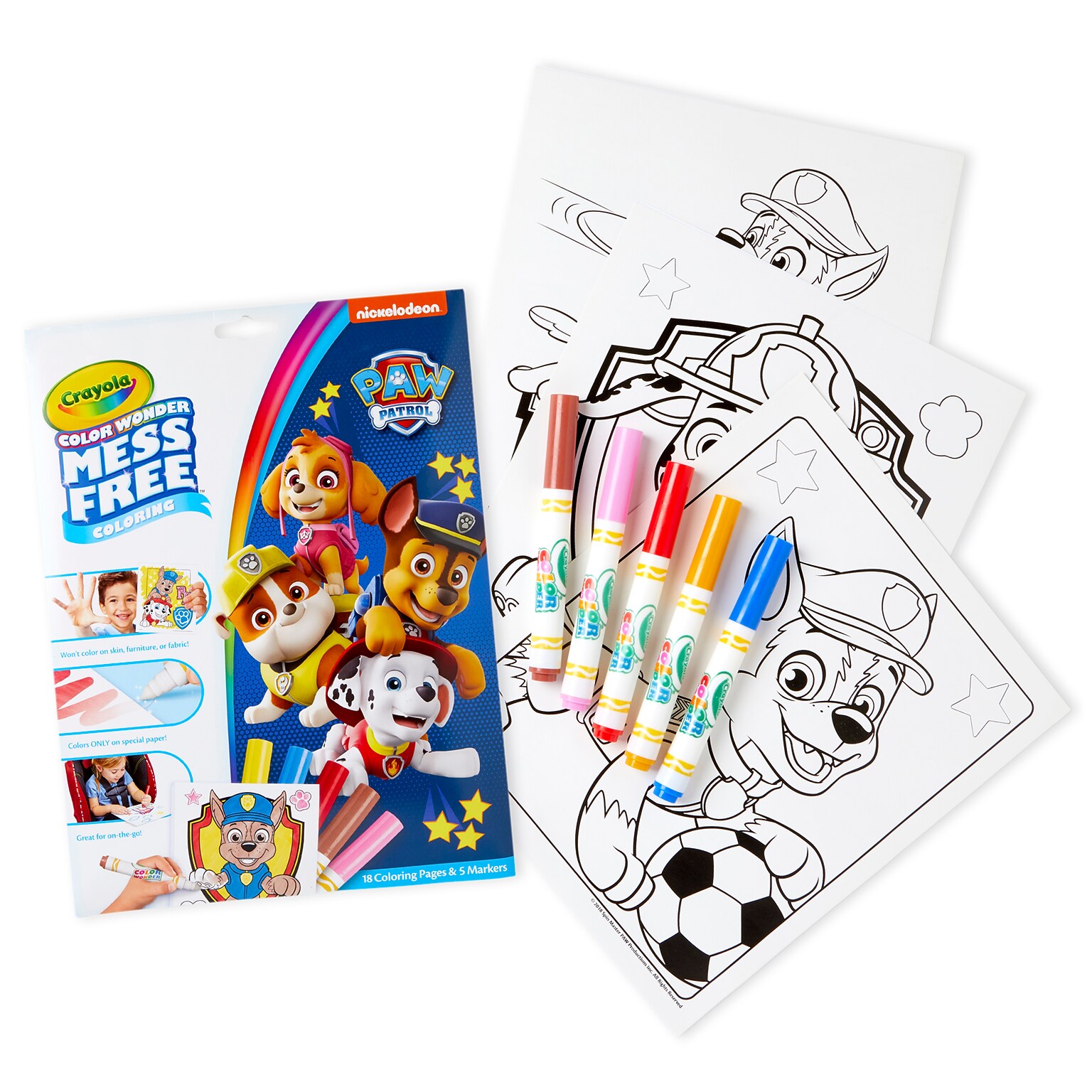 Crayola Color Wonder Mess Free: Coloring Pad & Markers, Paw Patrol, Pre-K+ (BIN757007)