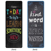 Creative Teaching Press Chalk It Up! Motivational Quotes Bookmarks, 30 Per Pack, 6 Packs (CTP0445-6)