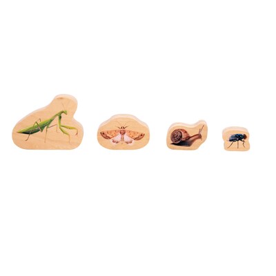 TickiT® Wooden Minibeast Blocks, Set of 33 (CTU73410)