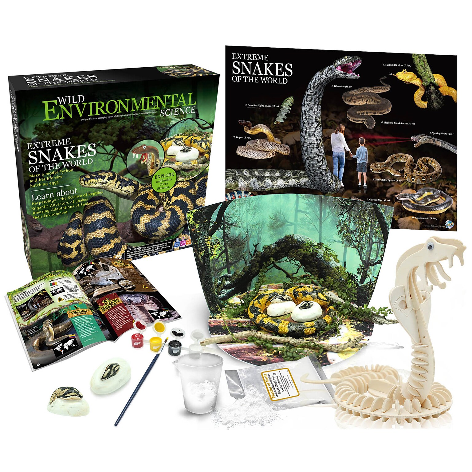 Extreme Science Kit Snakes Of The World, (CTUWES944)