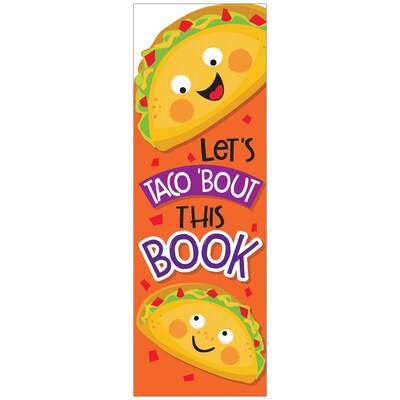 Eureka Taco Scented Bookmarks, 24 Per Pack, 3 Packs (EU-834035-3)