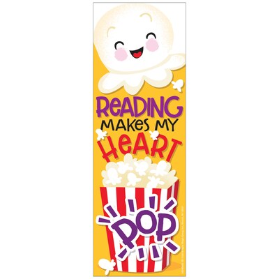 Eureka Popcorn Scented Bookmarks, 24 Per Pack, 3 Packs (EU-834040-3)