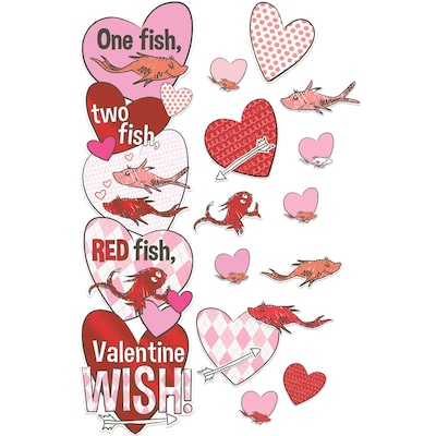 Eureka® Dr. Seuss™ One Fish, Two Fish Valentines Day Wish All-In-One Door Decor Kit (EU-849330)