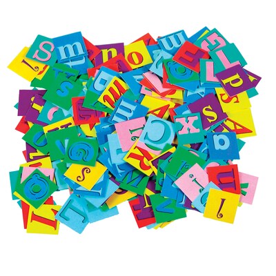 Roylco Alphabet Pasting Pieces, Pre-K+, 2000 Per Pack, 3 Packs (R-15632-3)