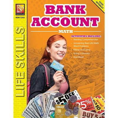 ISBN 9781949581003 product image for Remedia Bank Account Math: Life Skills Math Series by Sue LaRoy Softcover (97815 | upcitemdb.com