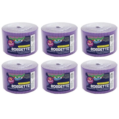 Bordette Decorative Border, 2-1/4" x 50', Deep Purple, 6 Rolls (PAC37046-6)