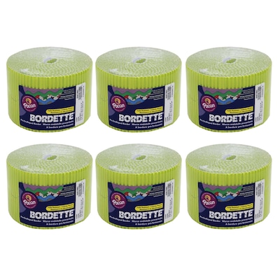 Bordette Decorative Border, 2-1/4 x 50, Lime, 6 Rolls (PAC37056-6)