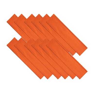 Creativity Street Crepe Paper, Orange, Grade K+, 12 Sheets (PACAC10130-12)