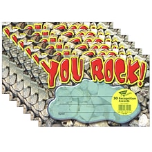 TREND You Rock! Recognition Awards, 30 Per Pack, 6 Packs (T-81401-6)