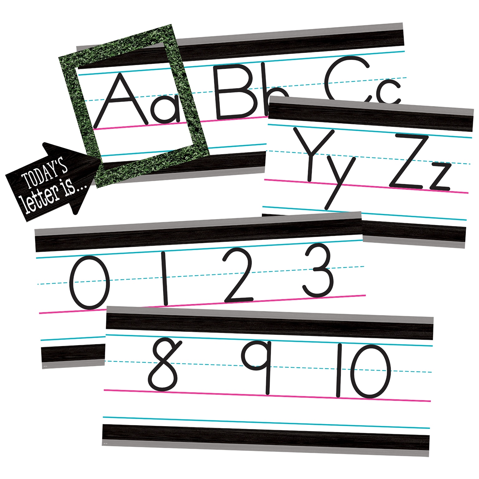 Teacher Created Resources® Modern Farmhouse Alphabet Line Bulletin Board (TCR8338)