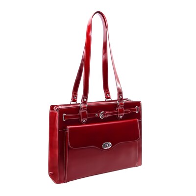 McKleinUSA Joliet Red Leather Tote, Medium (97116)