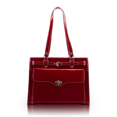 McKleinUSA Joliet Red Leather Tote, Medium (97116)