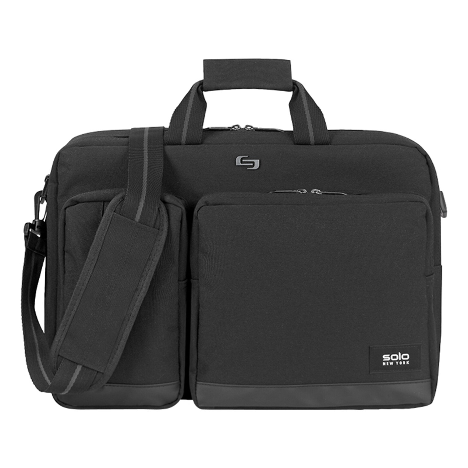 Solo Laptop Briefcase, Black Polyester (UBN310-4X)