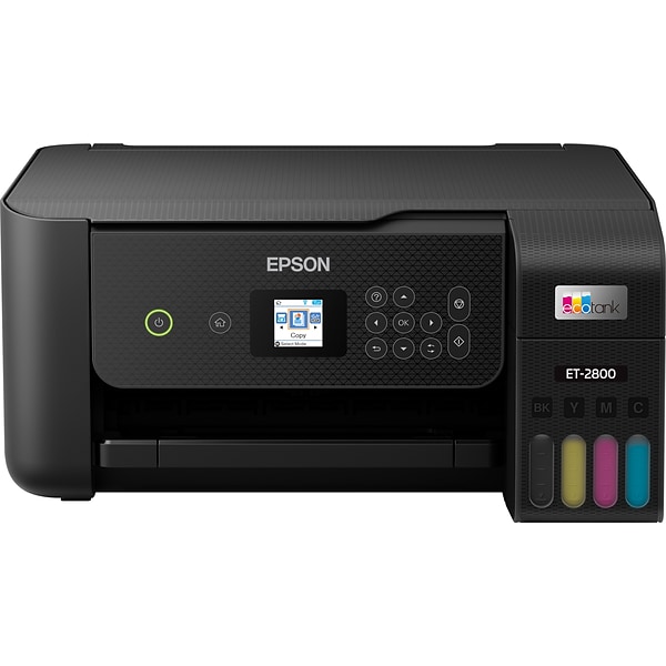 Epson EcoTank ET-2800 Wireless All-In-One Inkjet Printer (C11CJ66201) Quill.com