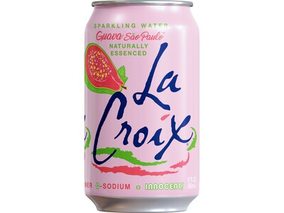 Lacroix Guava Flavored Sparkling Seltzer Water, 12 oz., 12 Cans/Pack, 2 Packs/Carton (15021761)
