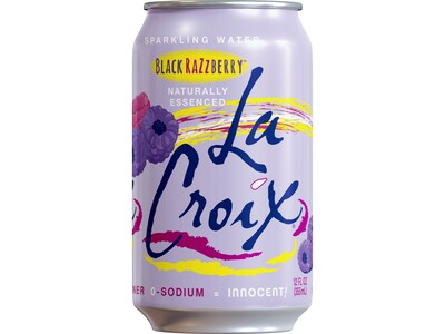 Lacroix Black RazZberry Sparkling Seltzer Water, 12 Fl. Oz., 12 Cans/Pack, 2 Packs/Carton (15021760)