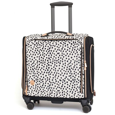 We R Memory Keepers 360 Crafters Rolling Bag-Rose Gold Dalmatian (663080)