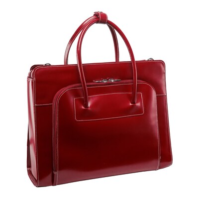 McKlein W Series Laptop Case, Red Leather (94336)