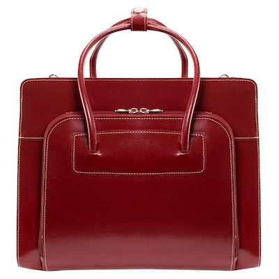 McKlein W Series Laptop Case, Red Leather (94336)
