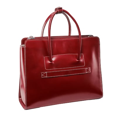 McKlein W Series Laptop Case, Red Leather (94336)