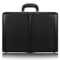 McKlein Turner Expandable Attache Briefcase, Top Grain Cowhide Leather, Black (80485)